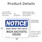 Signmission Hvac Roof Top Units Main Shutoffs Inside, 18 in W x Rectangle, Plastic OS-2PACK-NS-P-1218-L-13561 - alternate 6